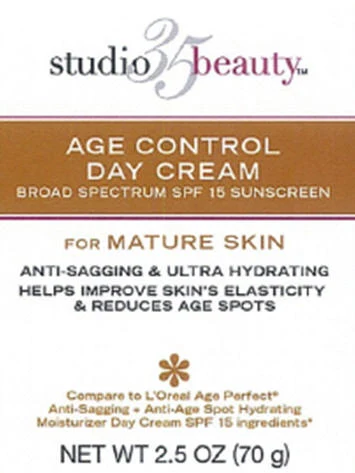 Walgreens Anti-Sagging and Ultra Hydrating Day Cream Broad Spectrum SPF15 Sunscreen packaging