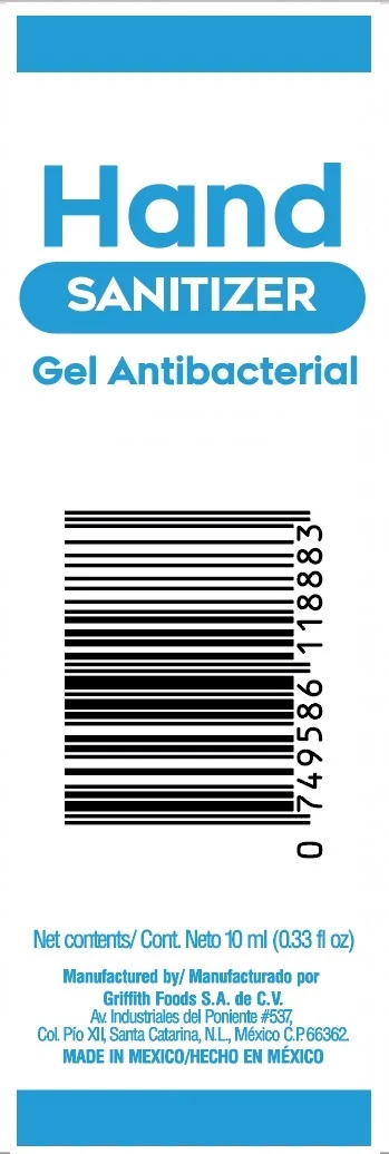 Hand Sanitizer packaging