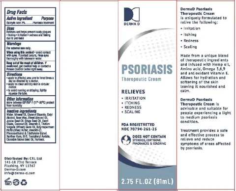 DermaD Psoriasis Therapeutic 포장
