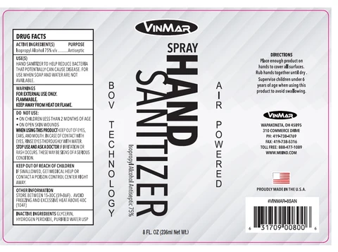 VINMAR HAND SANITIZER 포장