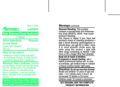 Aspirin 325mg 포장