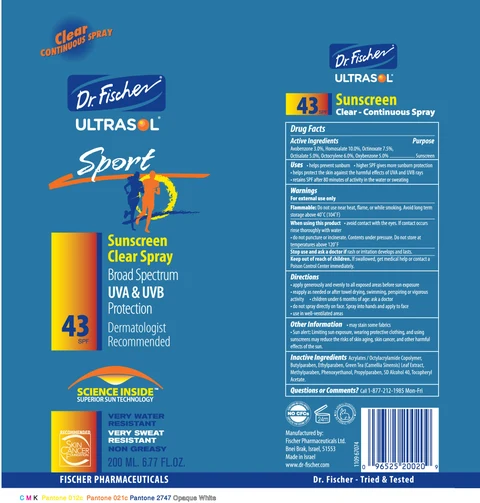 UltrasolSunscreenSport Clear CONTINUOUS SPRAY 포장