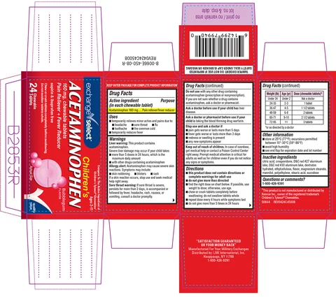 Childrens Acetaminophen packaging