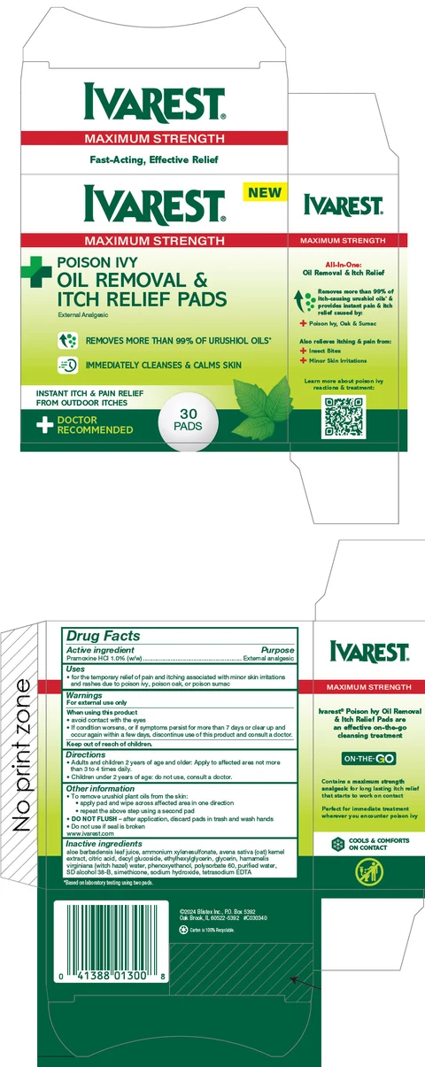 Ivarest Poison Ivy Removal and Itch Relief 포장