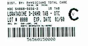 Loratadine and Pseudoephedrine packaging
