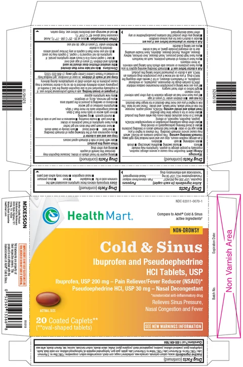 Ibuprofen and Pseudoephedrine Hydrochloride 포장