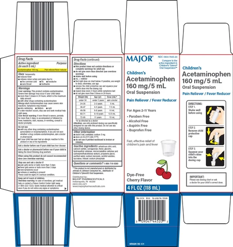 childrens acetaminophen packaging