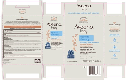 Aveeno Baby Eczema Therapy Soothing Bath Treatment 포장