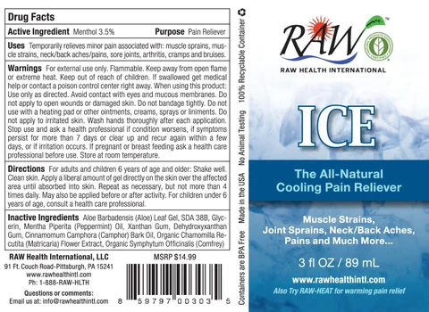 Raw Ice 포장