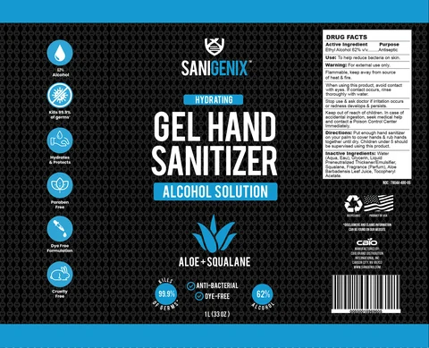62% Gel Hand Sanitizer 포장