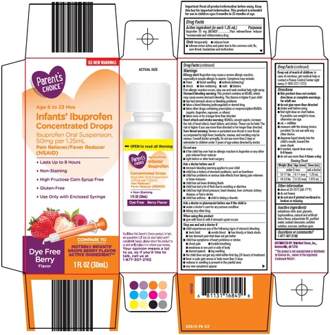 parents choice infants ibuprofen 포장