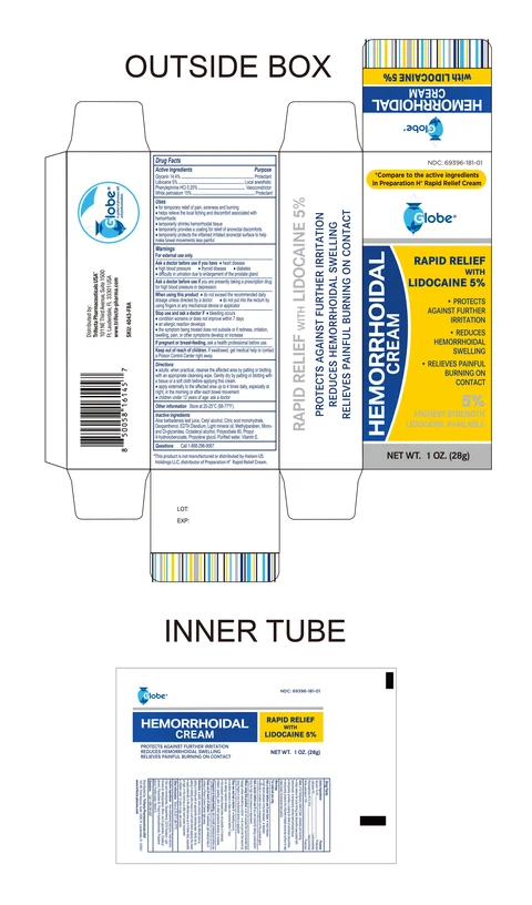 Hemorrhoidal Cream with Lidocaine 포장