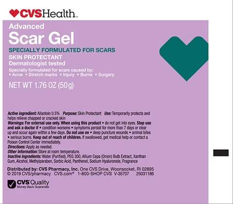CVS Health Advanced Scar Gel packaging