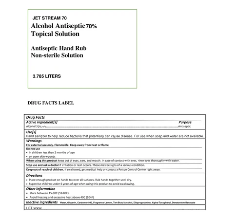 70 ml label