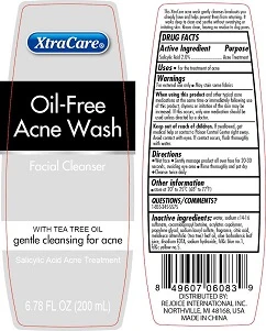 Acne wash facial cleanser Tea tree oil 포장