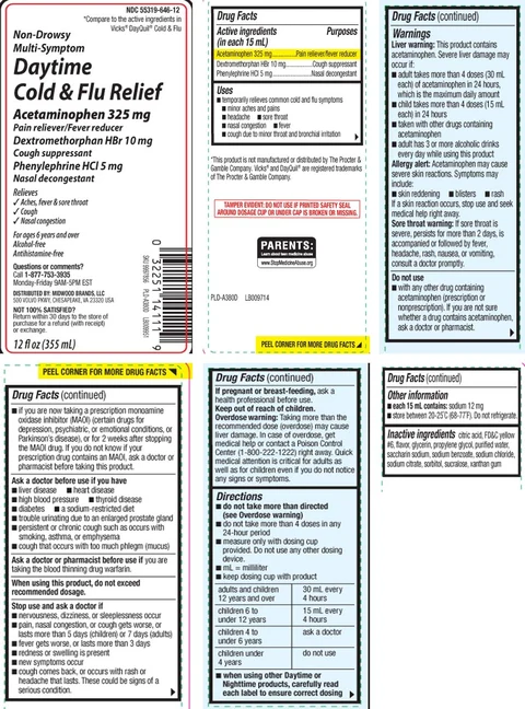 Cold and Flu Relief 포장