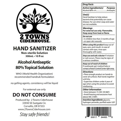 Hand Sanitizer packaging