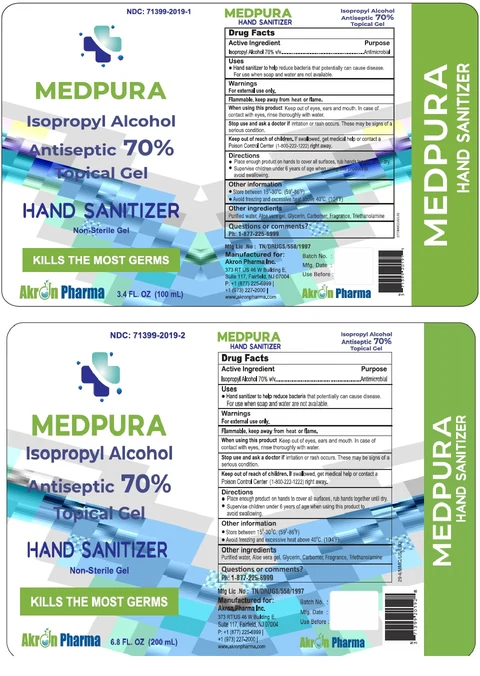 MEDPURA Hand Sanitizer Gel 포장
