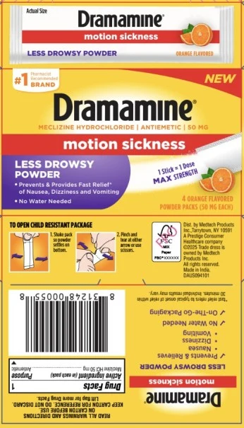 DRAMAMINE 포장