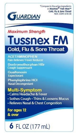 Tussnex FM Cold, Flu and Sore Throat 포장