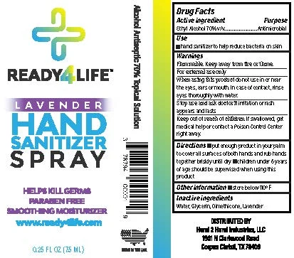 Ready4Life Hand Sanitizer Lavender 포장