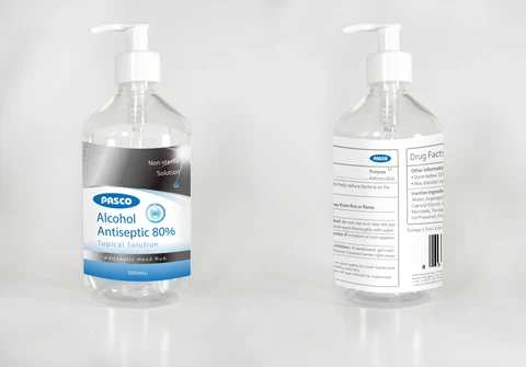 Hand Sanitizer packaging