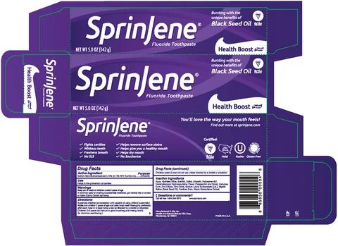 SprinJene Health Boost packaging