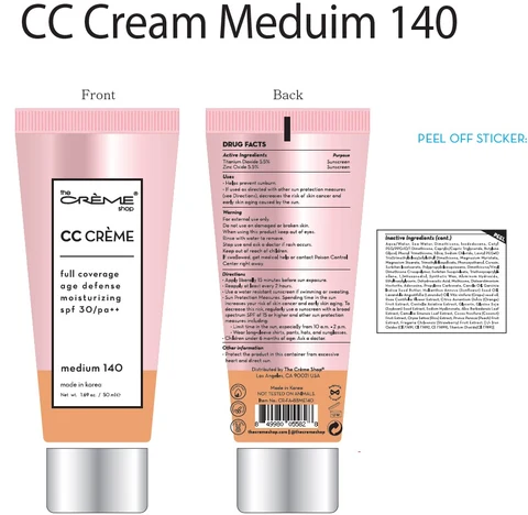 CC Cream Medium140 packaging