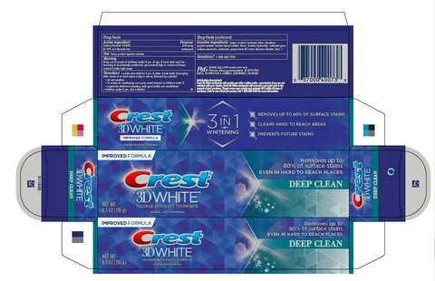 Crest 3D WhiteDeep Clean 포장