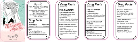 Hand Sanitizer packaging