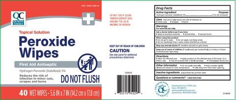 Quality Choice Hydrogen Peroxide Wipes 포장