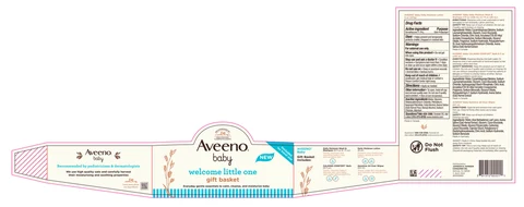 Aveeno Baby Welcome Little One Gift Basket 포장