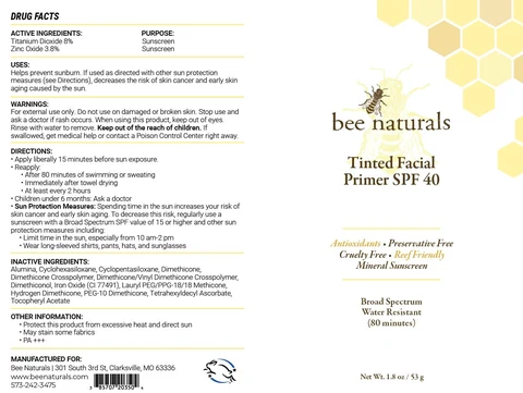 Tinted Facial Primer packaging