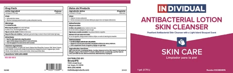 Individual AntibacterialLotion Skin Cleanser packaging