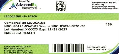 LIDOCAINE 4% packaging