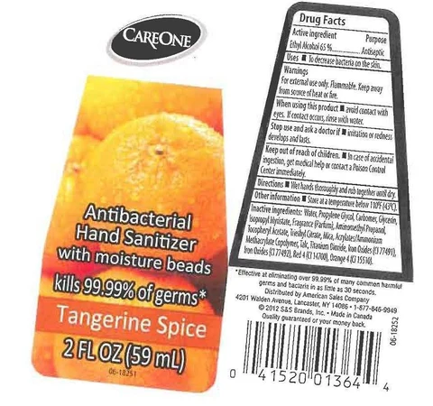 CARE ONEANTIBACTERIAL TANGERINE SPICE packaging