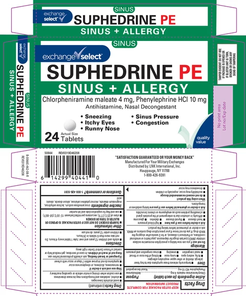 Suphedrine PE Sinus plus Allergy 포장