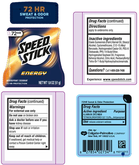 Speed Stick Energy packaging