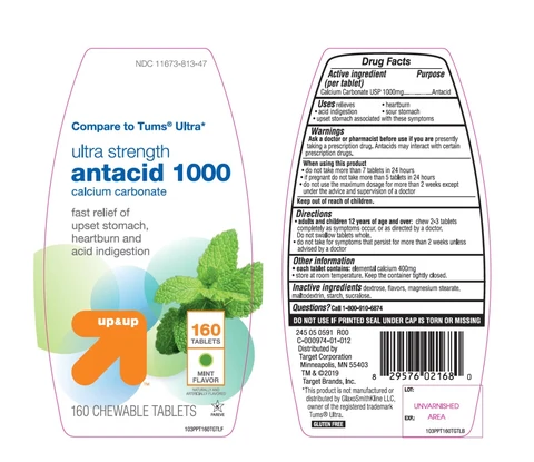 ultra strength antacid Peppermint Flavored 포장