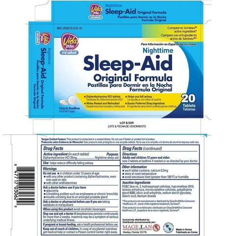 Sleep Aid packaging