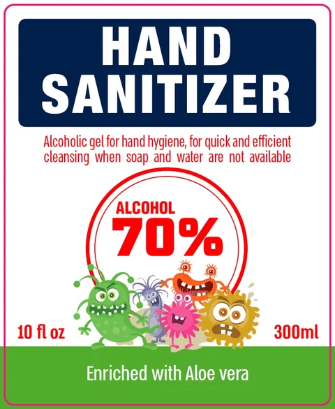 Hand Sanitizer packaging