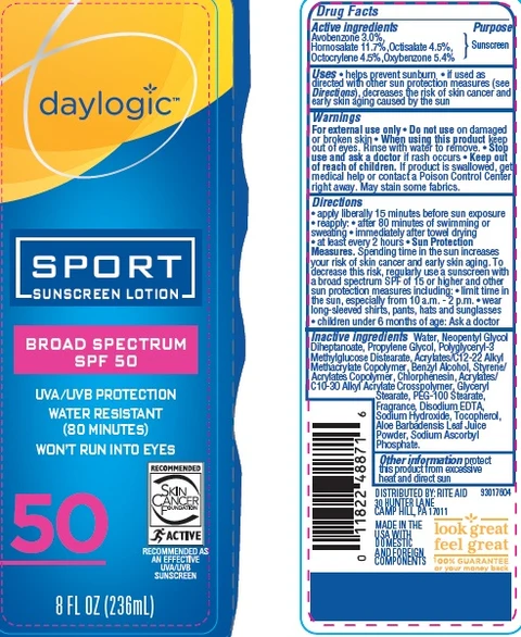 Rite Aid Sport SPF 50 packaging