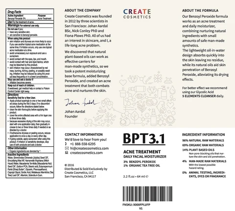 BPT3.1 ACNE TREATMENT 포장