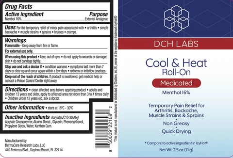DCH Labs Cool and Heat Roll-On 포장