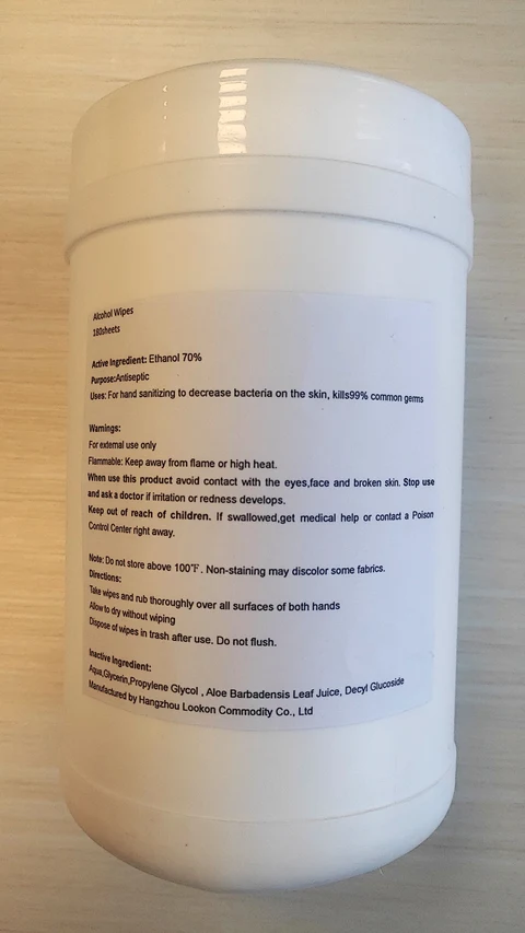 180 bottle label