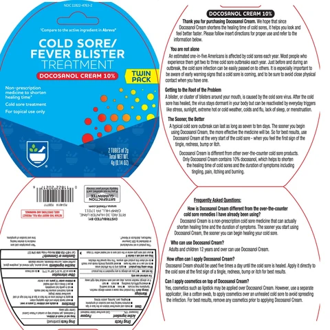 Cold Sore Fever Blister Treatment 포장