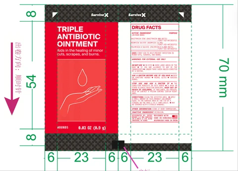 SurviveX Triple Antibiotic 포장