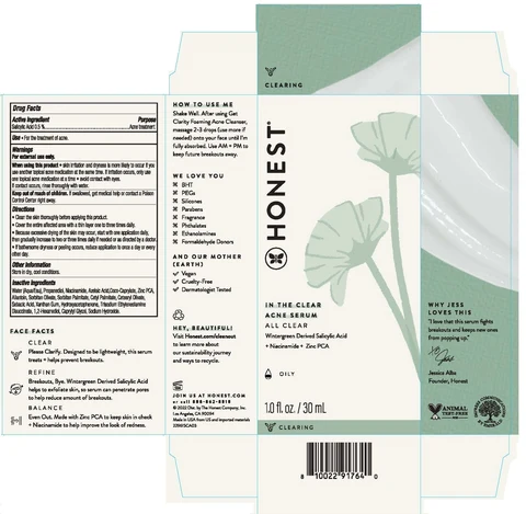 In the Clear Acne Serum packaging