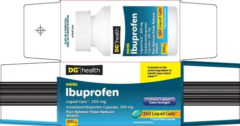 dg health ibuprofen packaging