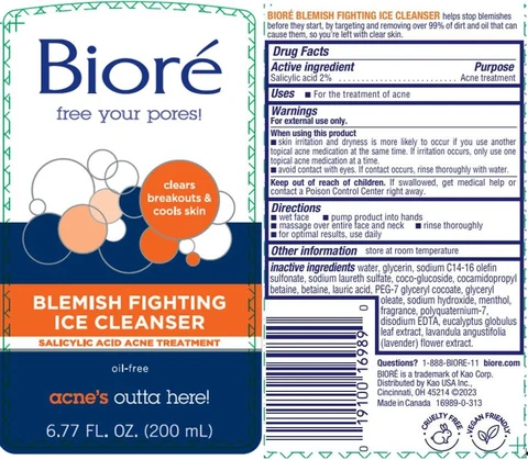 BioreBlemish Fighting Ice Cleanser 포장
